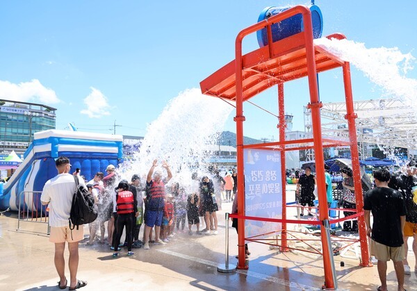 장흥물축제  물맞이 폭포