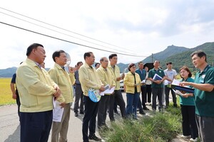 장흥군의회, 벼 깨씨무늬병 발생 현장방문